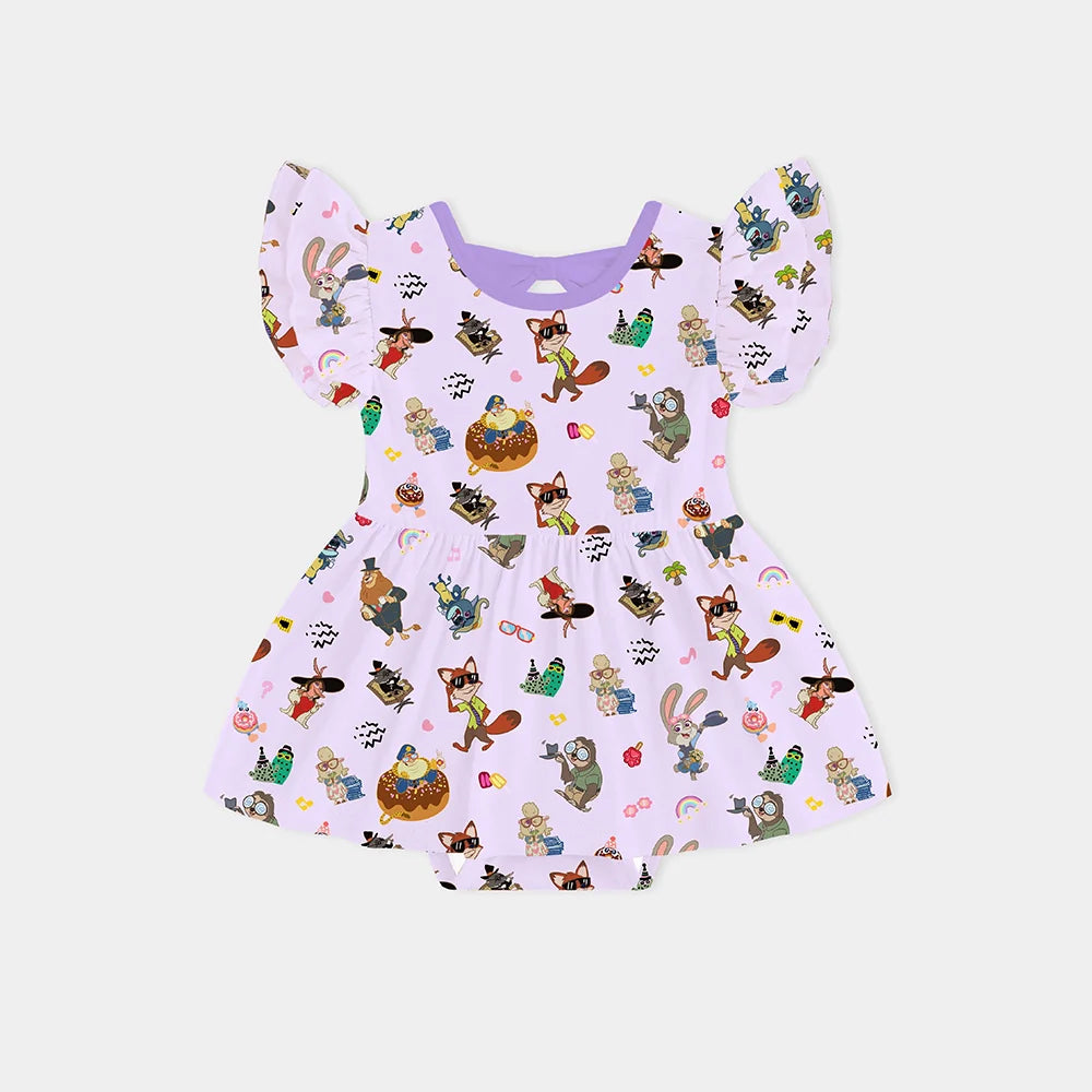 Crazy Zoo Twirl Dress With Bodysuit