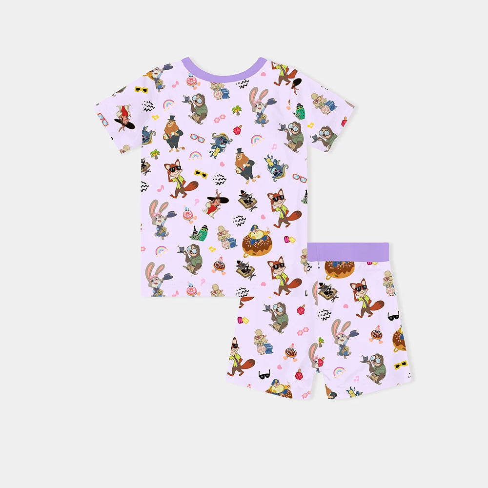 Crazy Zoo Dad&Me Bamboo Family Short Matching Pajamas