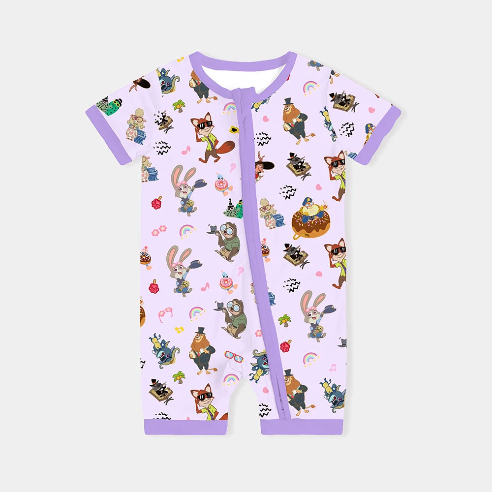Crazy Zoo Dad&Me Bamboo Family Short Matching Pajamas