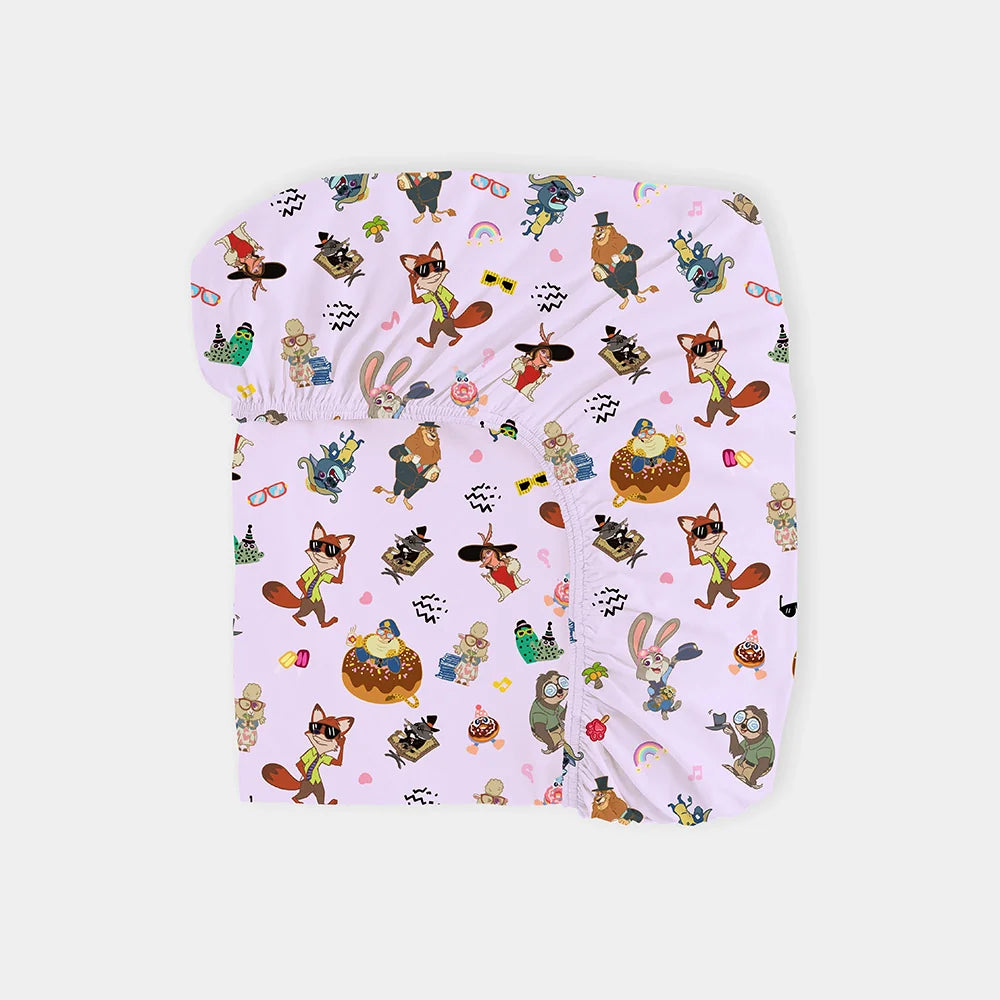 Crazy Zoo Bamboo Fitted Crib Sheet