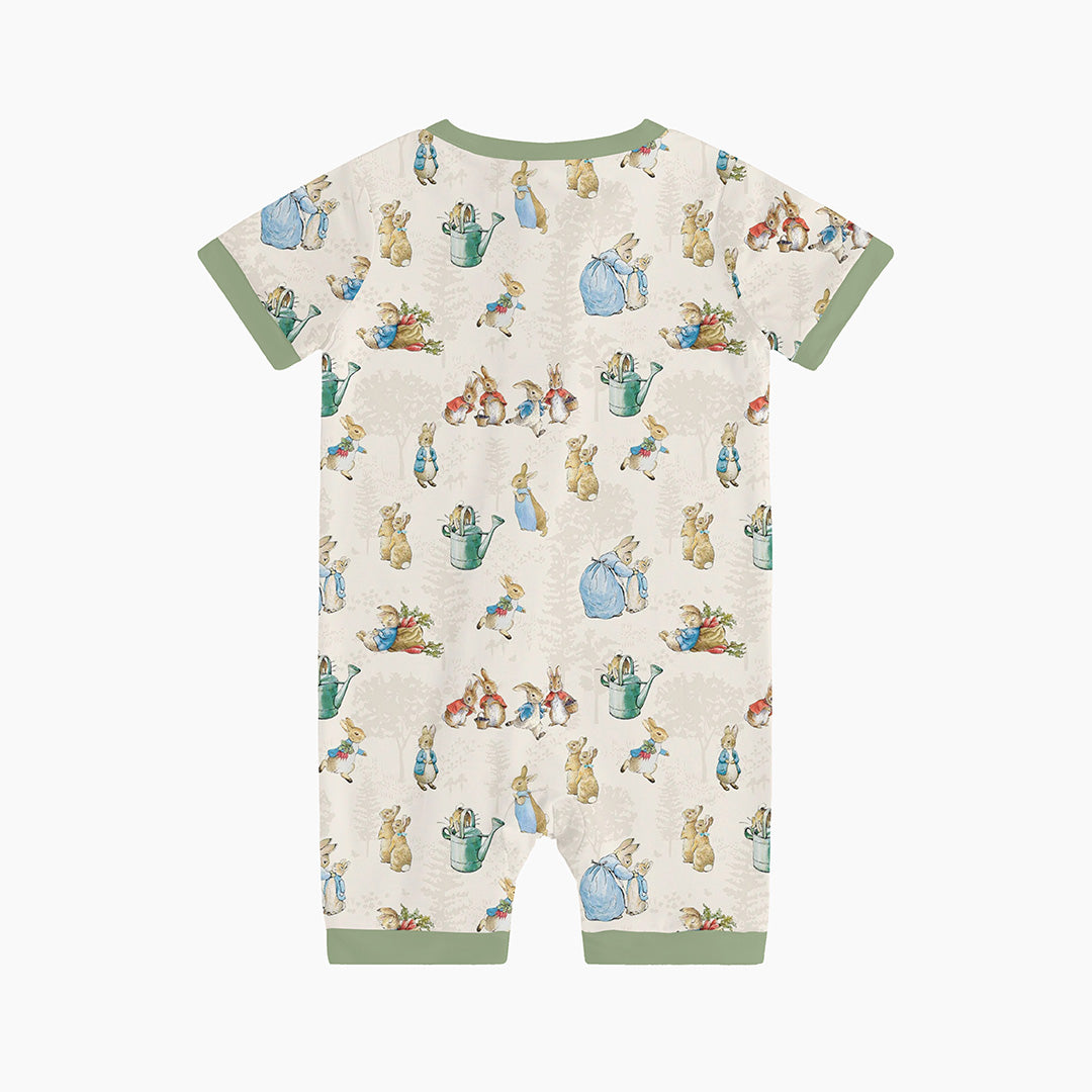 FancyPrince Easter Rabbit Carrot Bamboo Short Zipper Romper Pajamas