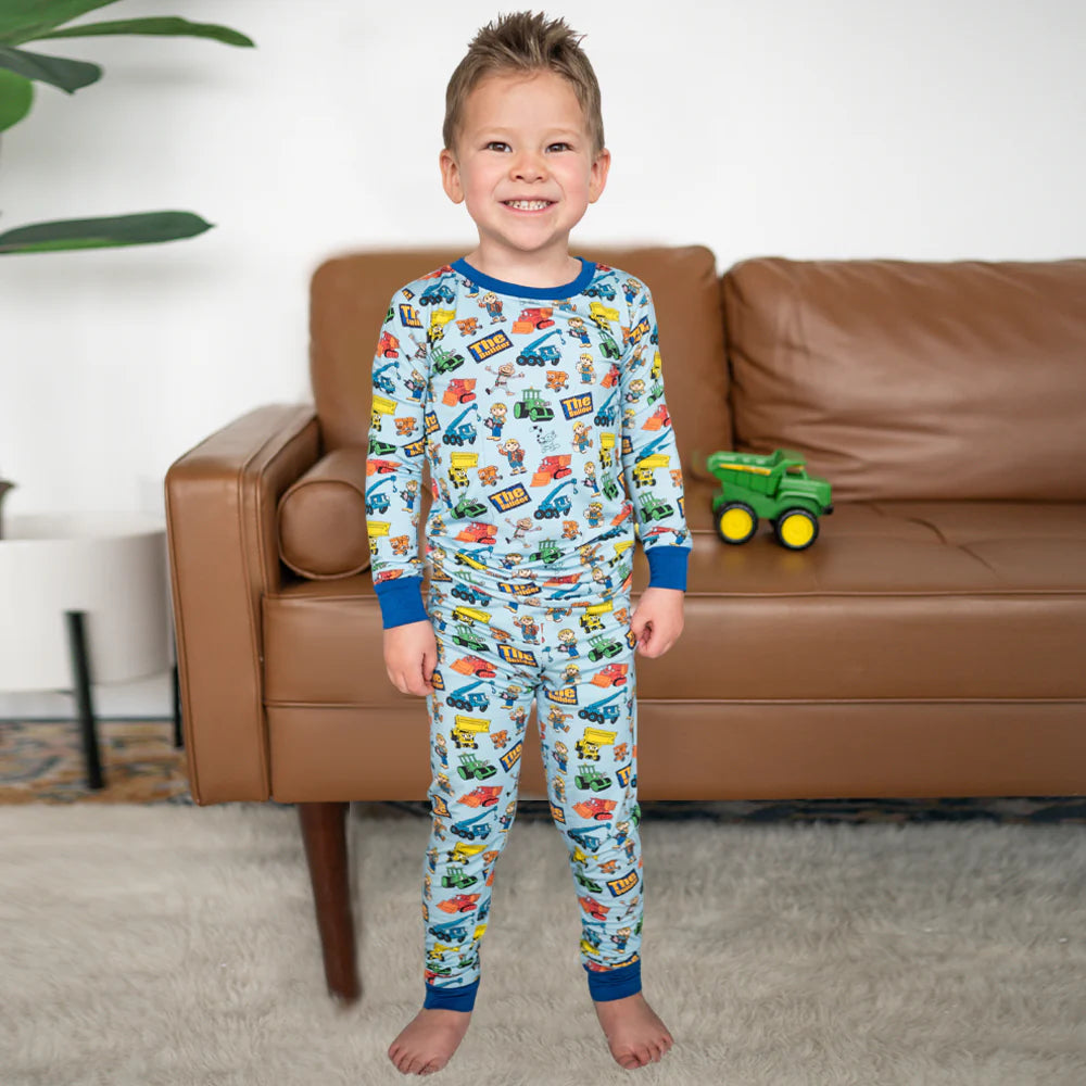 Little Builder Kid Bamboo Two-Piece Pajama Set