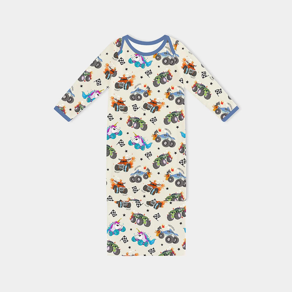 Monster Truck Baby Gown