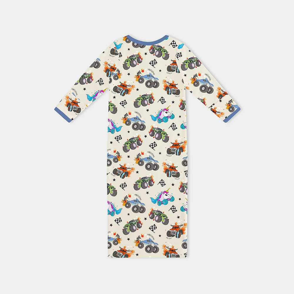 Monster Truck Baby Gown