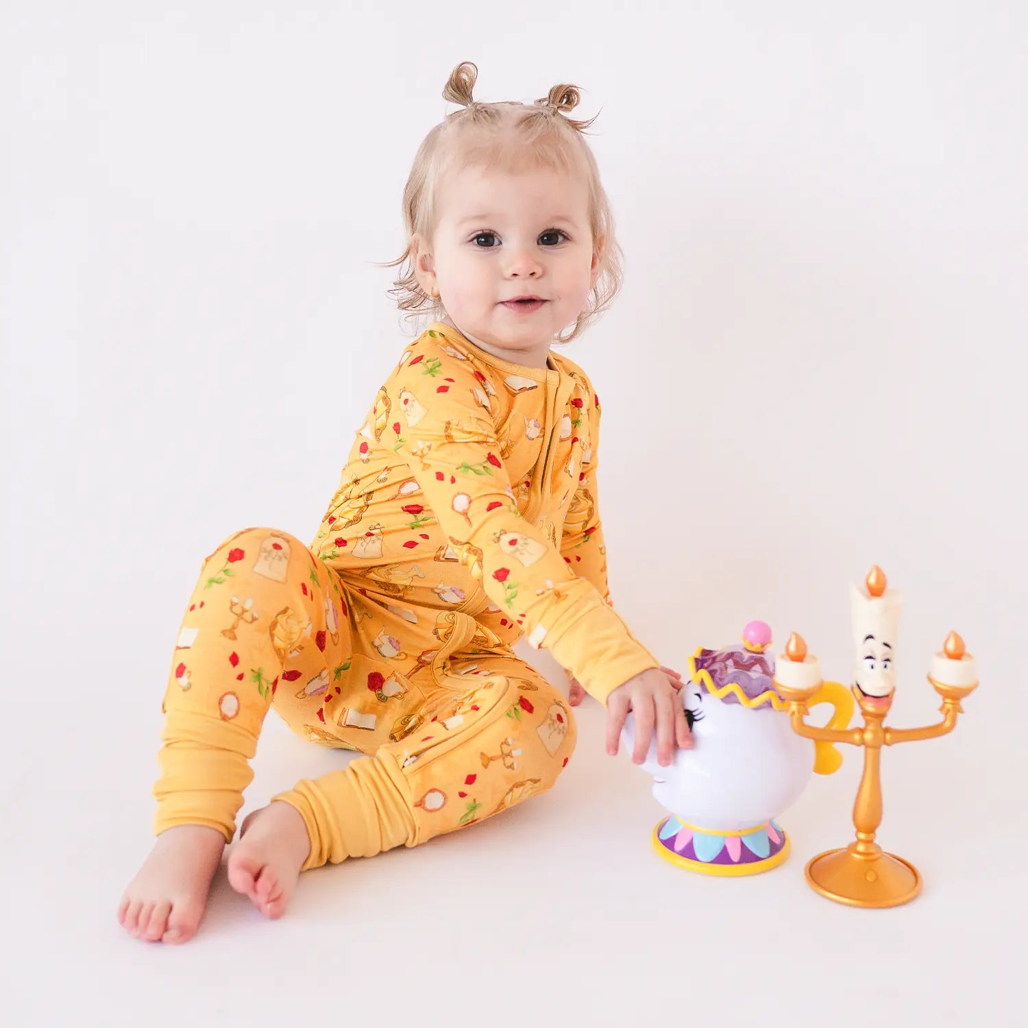 FancyPrince Beauty Beast Baby Bamboo Zipper Romper Pajamas