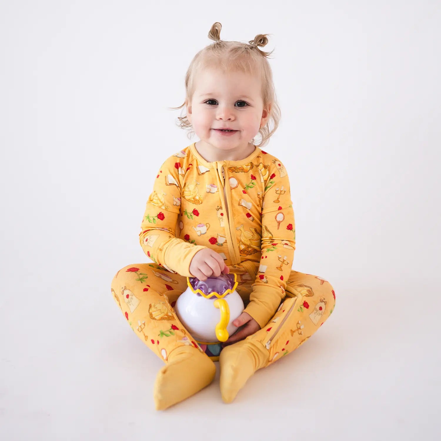 FancyPrince Beauty Beast Baby Bamboo Zipper Romper Pajamas