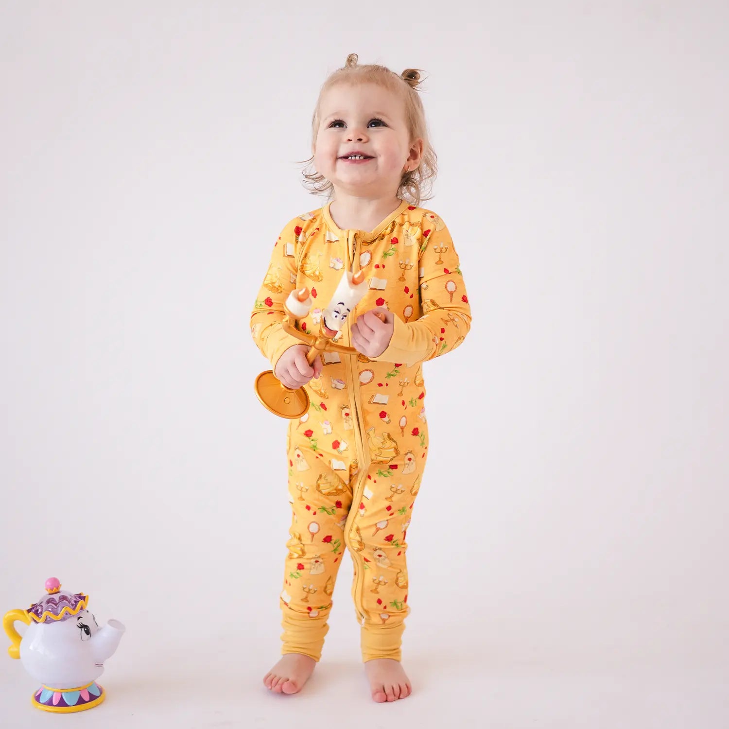FancyPrince Beauty Beast Baby Bamboo Zipper Romper Pajamas