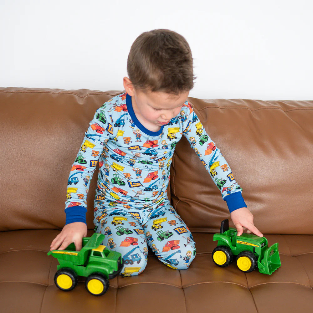 Little Builder Kid Bamboo Two-Piece Pajama Set