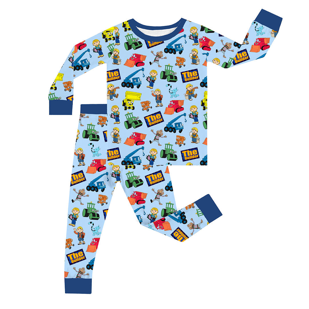 Little Builder Kid Bamboo Two-Piece Pajama Set