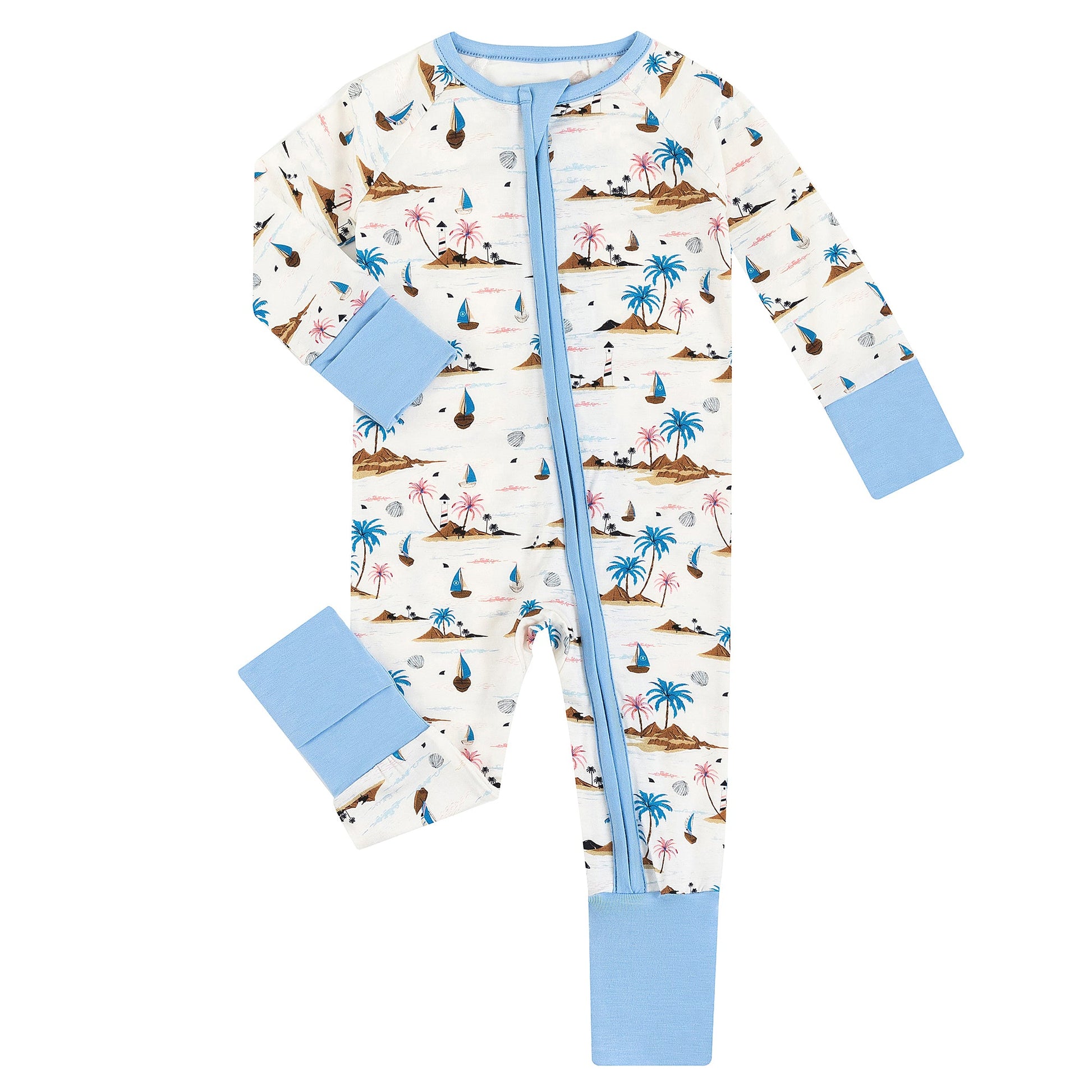 Beach Sea Coconut Trees Bamboo Zippered Sleeper