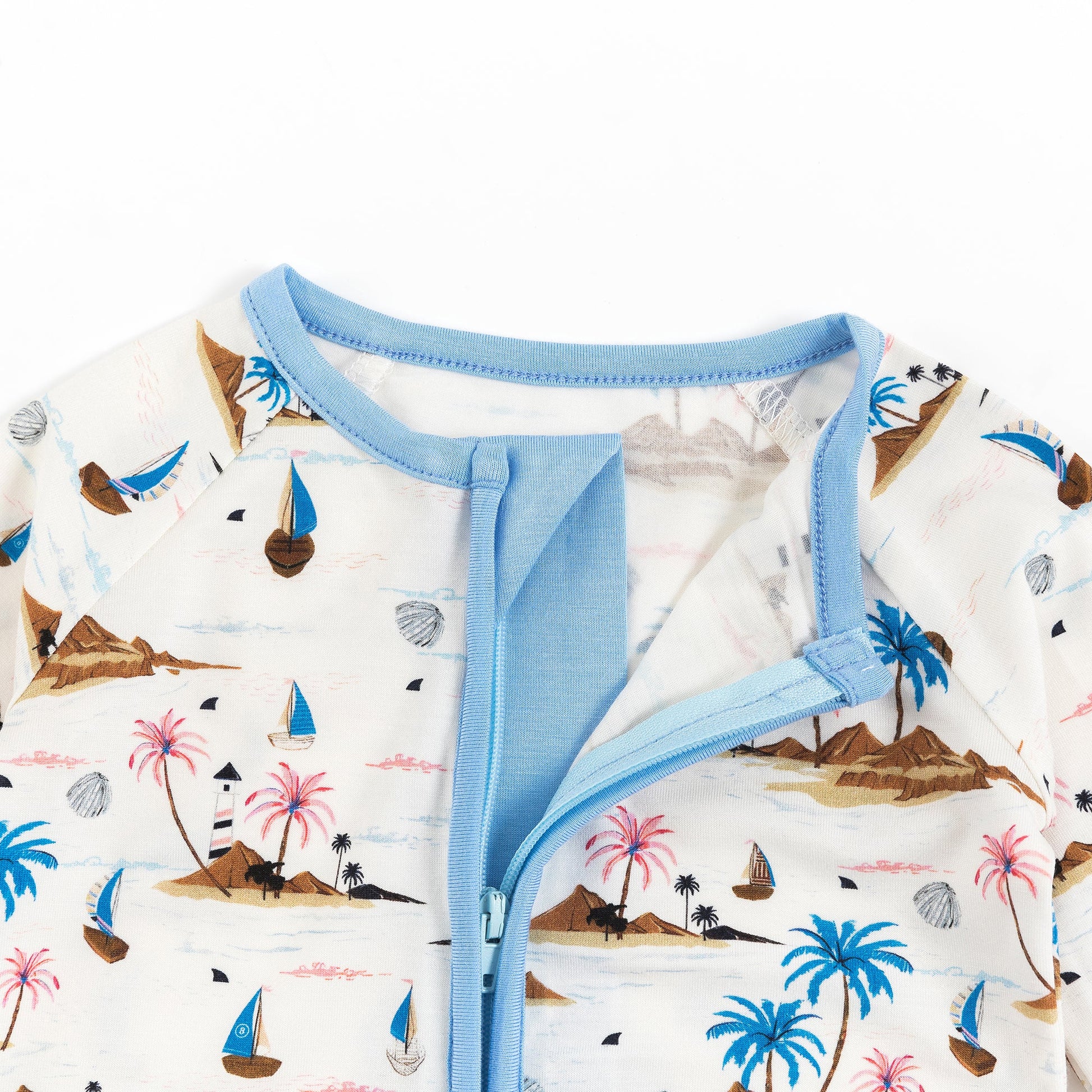 Beach Sea Coconut Trees Bamboo Zippered Sleeper