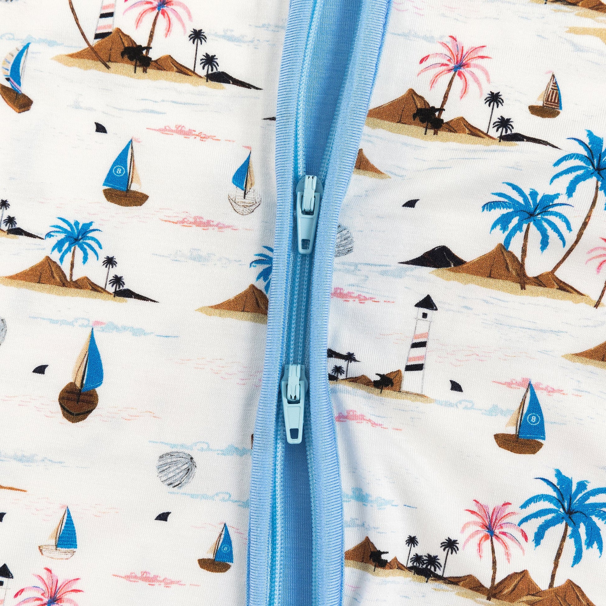 Beach Sea Coconut Trees Bamboo Zippered Sleeper