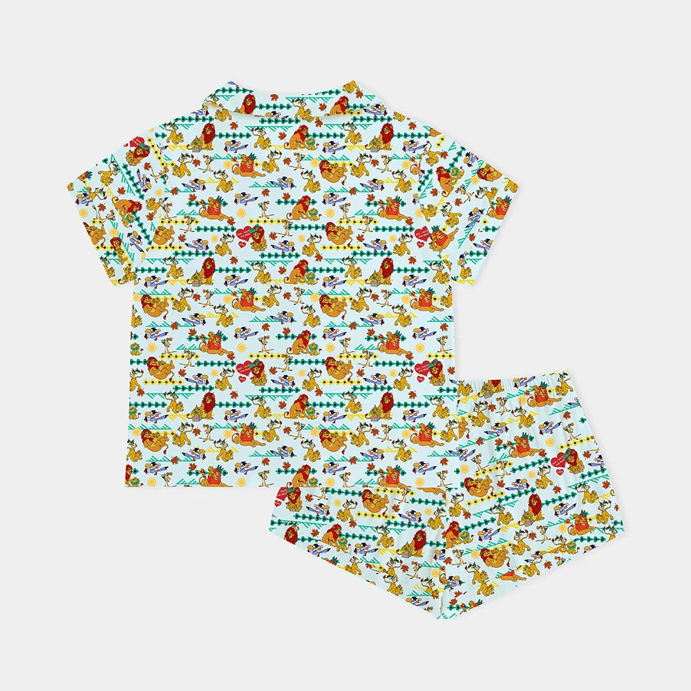 Mother's Day Lion Bamboo Family Short Matching Pajamas