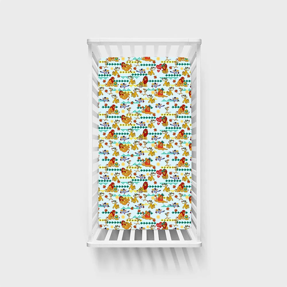 Father‘s Day Lion Bamboo Fitted Crib Sheet